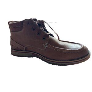 Clarks Katchur Top Dark Tan Nubuck Boots For Men (Tan , 10)